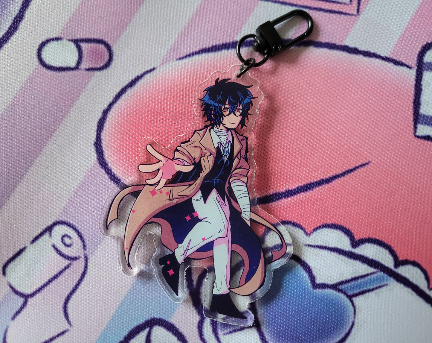 bungo stray dogs acrylic keychain