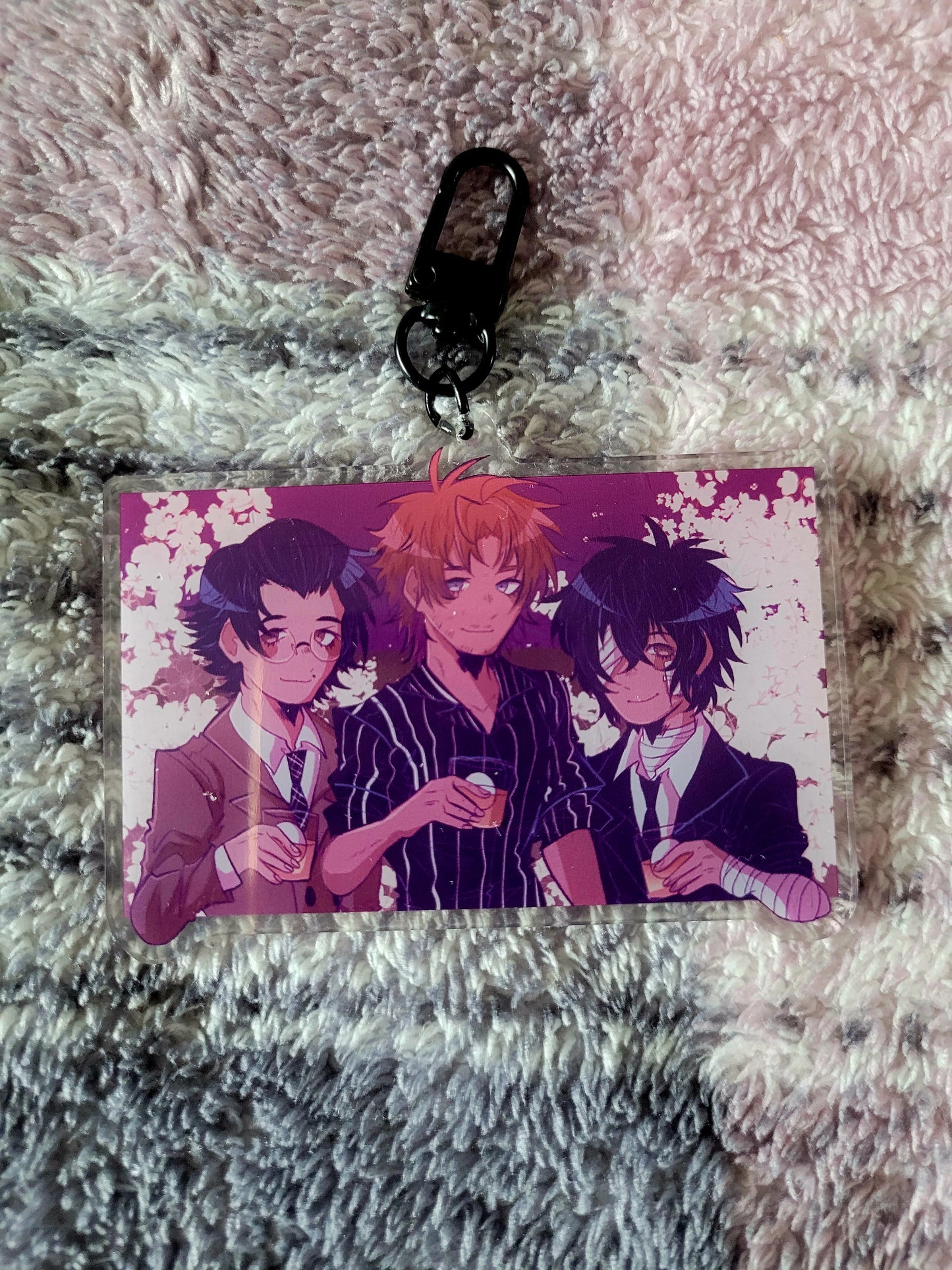 dark era trio acrylic keychains
