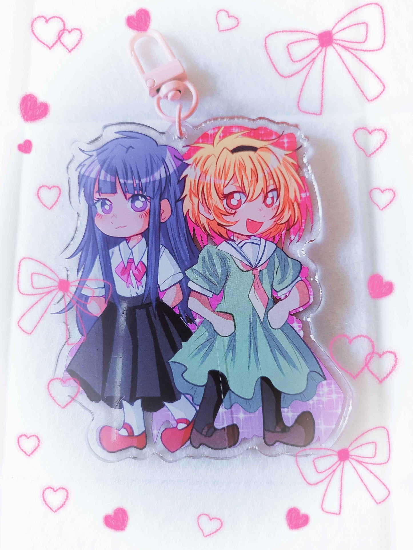 lambdadelta/bernkastel satoko/rika acrylic keychains