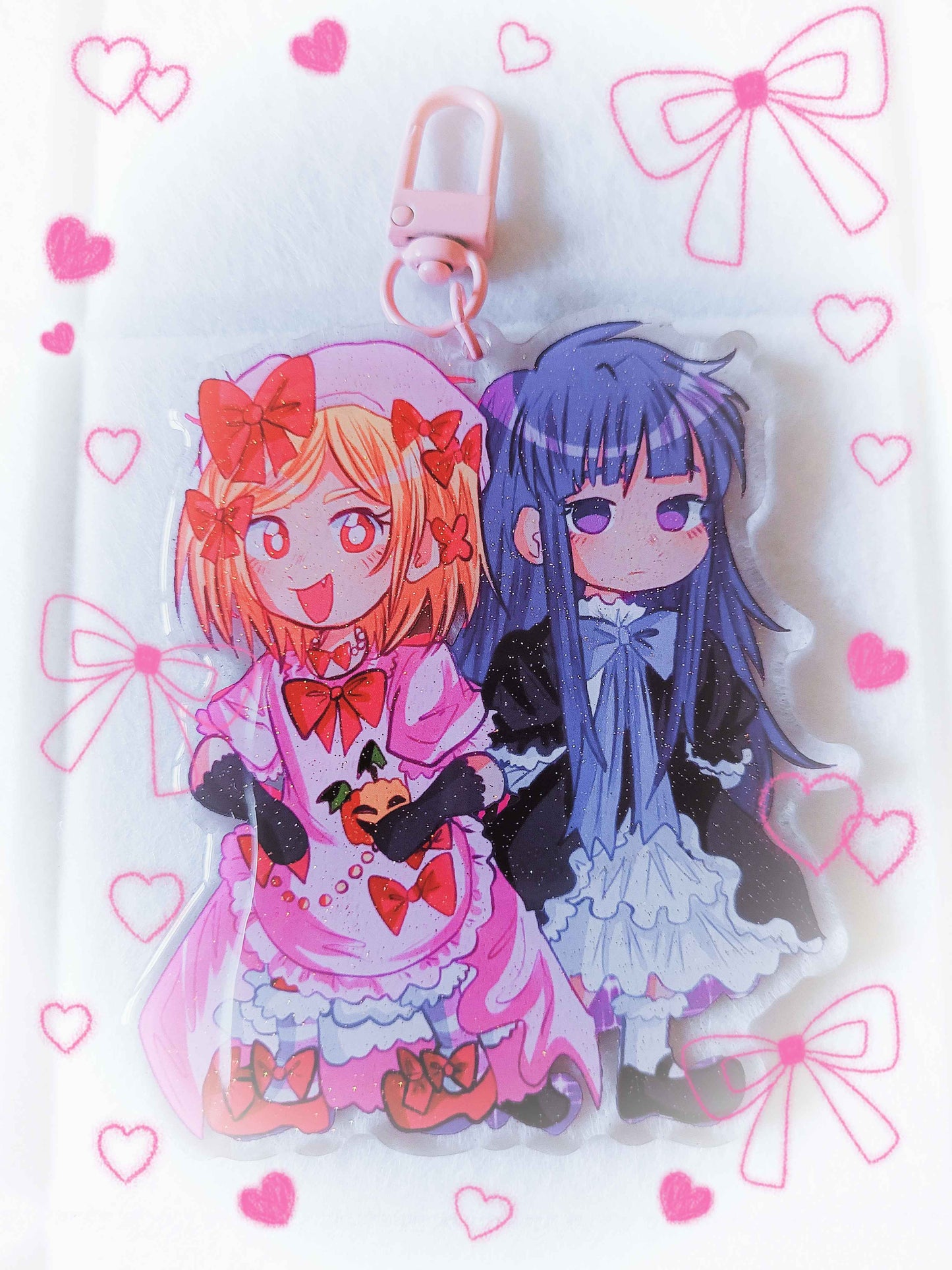 lambdadelta/bernkastel satoko/rika acrylic keychains