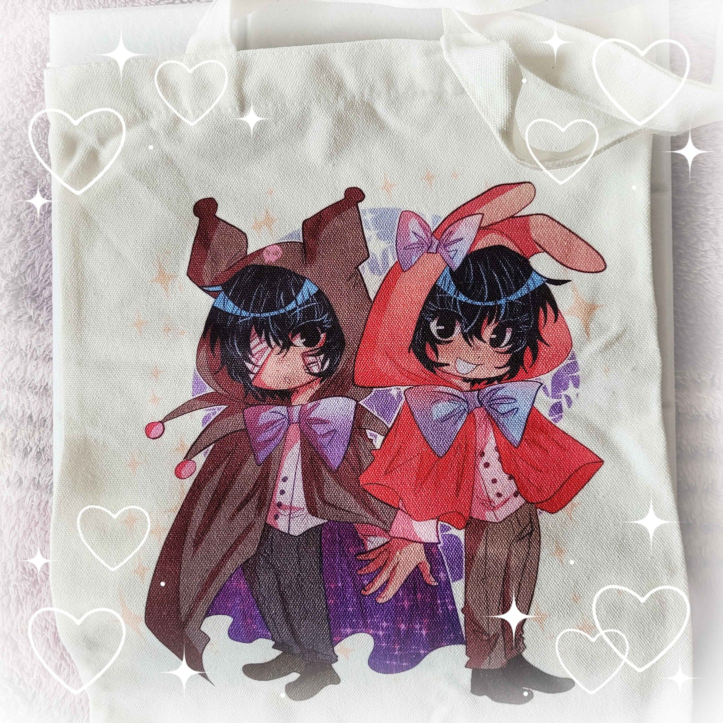 kuromi and my melody dazai tote bag