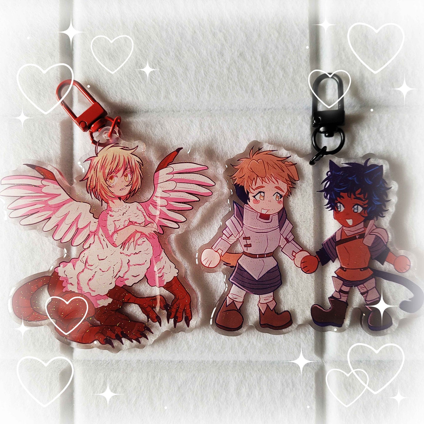 dungeon meshi acrylic keychains