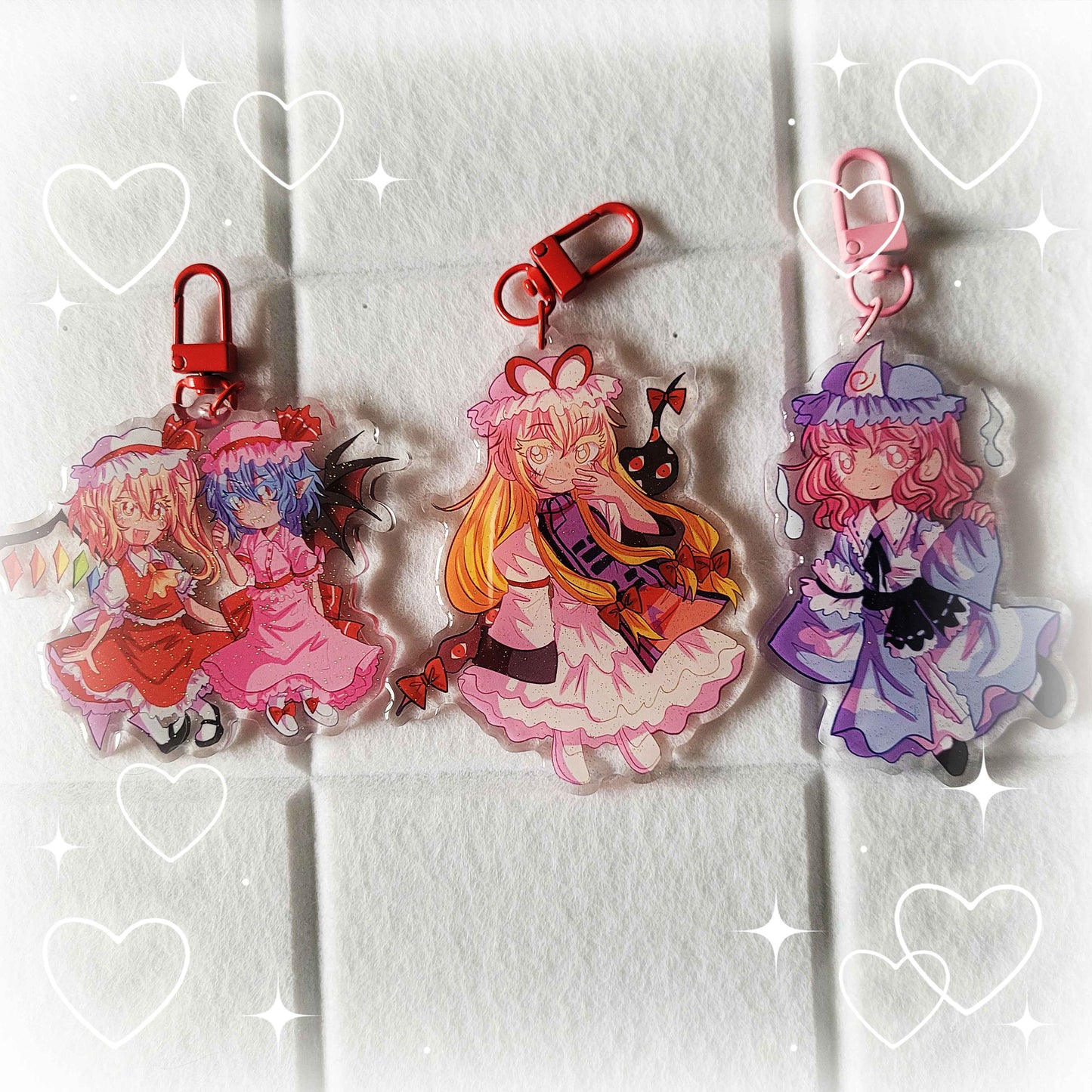touhou acrylic keychains