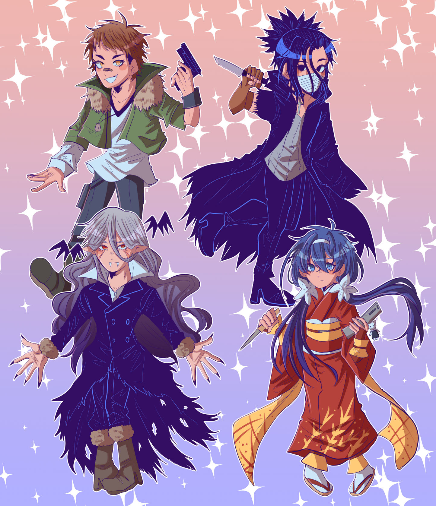 bungo stray dogs acrylic keychains