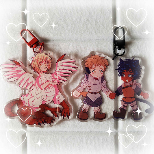 dungeon meshi acrylic keychains