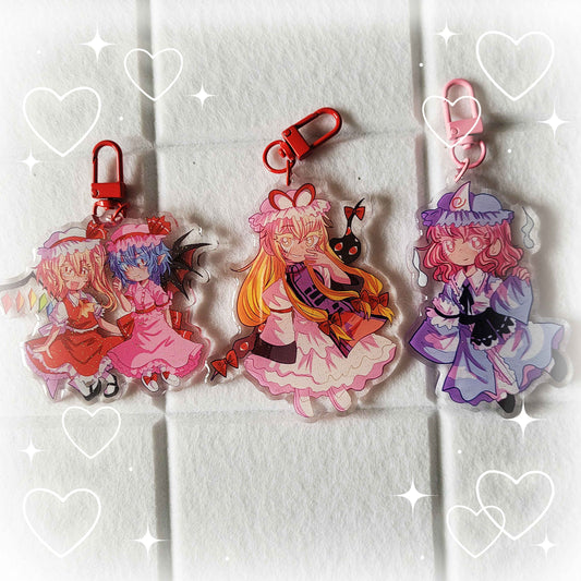 touhou acrylic keychains