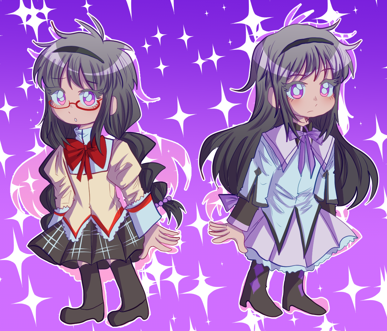 madoka magica acrylic keychains